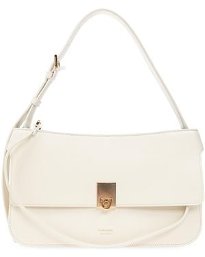 Ferragamo 'Cara Small' Shoulder Bag - White