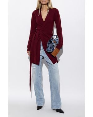 DSquared² Waist-Tie Dress - Red