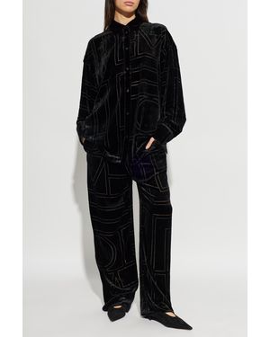 TOTEME Velvet Shirt - Black