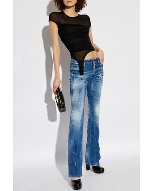 DSquared² Jeans Medium Waist Flare - Blue