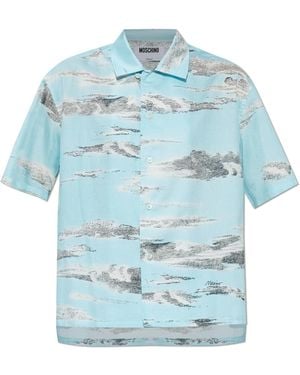 Moschino Shirt With Print - Blue