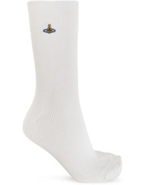Vivienne Westwood Socks With Logo - White