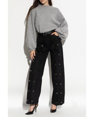 ROTATE BIRGER CHRISTENSEN Jeans With Buttons - Black