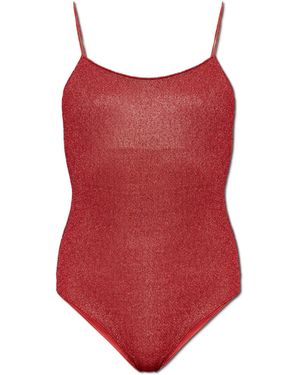Oséree One-Piece Swimsuit With Lurex Thread - Red