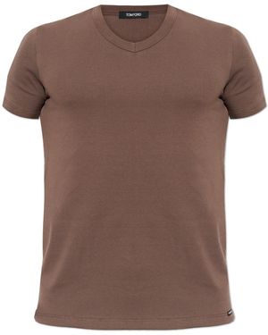 Tom Ford Lingerie T-Shirt - Brown