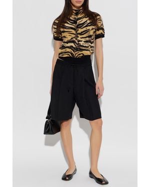 KENZO Short-Sleeve Sweater - Black