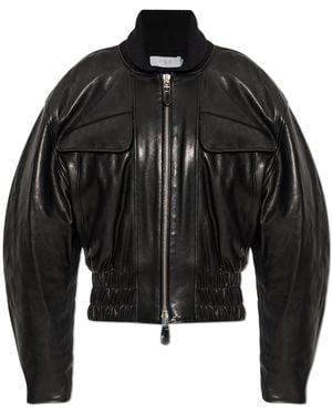 IRO Leather Jacket 'Dunea' - Black