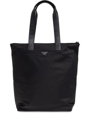 Emporio Armani Shopper Bag From The "Sustainability" Collection - Black