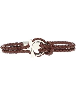 Ferragamo Braided Bracelet - Brown