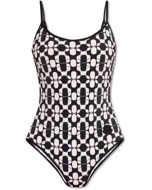 Moncler One-Piece Swimsuit - White