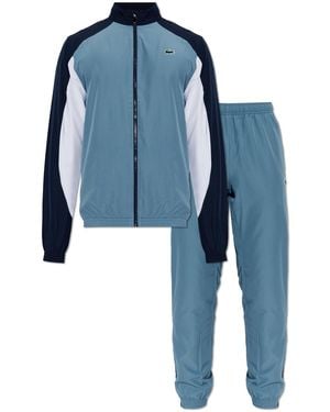 Lacoste Tracksuit Set: Sweatshirt And Trousers - Blue