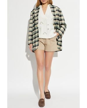 Max Mara 'Tabacco' Shorts - Natural