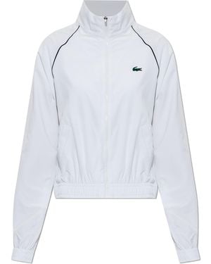 Lacoste Lightweight Stand-Up Collar Jacket - White
