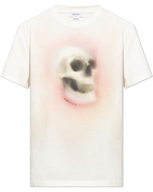 McQueen T-Shirt With Print - White