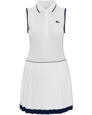 Lacoste Dress With Logo - White