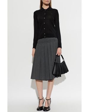 Lacoste Logo Patch Cardigan - Black