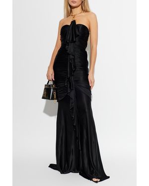 Balmain Draped Dress - Black