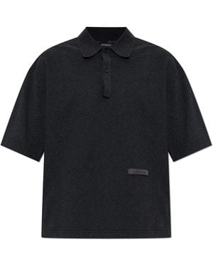 Jacquemus Cotton Polo 'Ruban' - Black