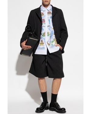 Comme des Garçons Shirt With Colorful Print - Black