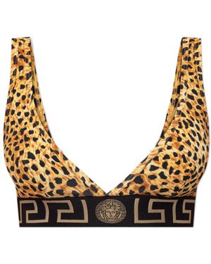 Versace Animal Print Bra - Metallic