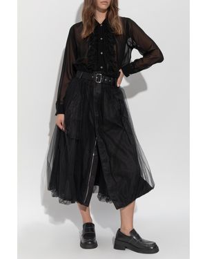 CDG by Comme des Garcons Transparent Shirt - Black