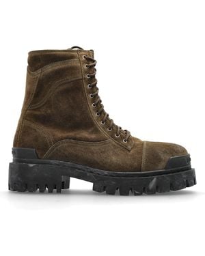 Balenciaga Combat Strike L20 Ankle Boots - Brown