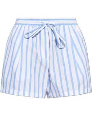 Dolce & Gabbana Striped Pattern Shorts - Blue