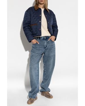 Sporty & Rich Quilted Jacket From The "Riviera" Collection - Blue