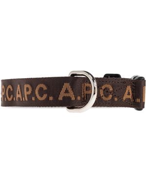 A.P.C. Collar With Logo - Brown