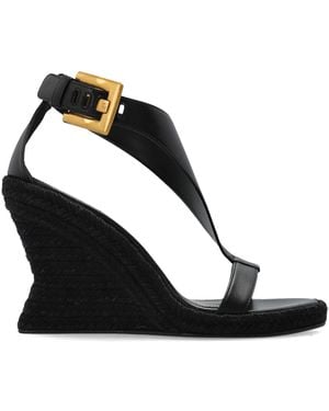 Balmain 'Anthem' Wedge Sandals - Black