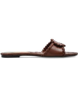 Burberry 'Crest' Slides - Brown