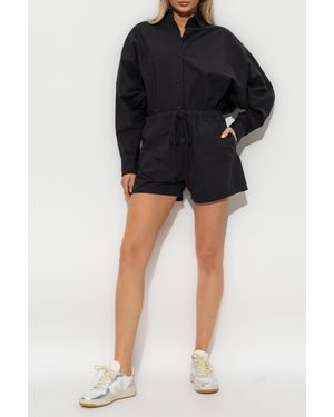 Fear Of God Cotton Shorts With Logo Patch - Black