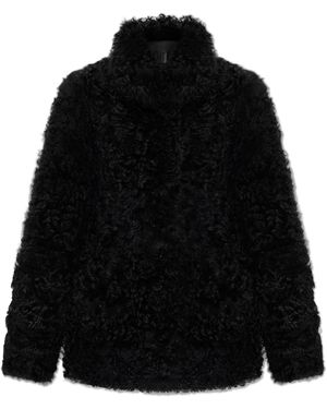 By Malene Birger Reversible Sheepskin Coat 'Adeline' - Black