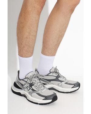 EA7 Sports Shoes With Logo - White