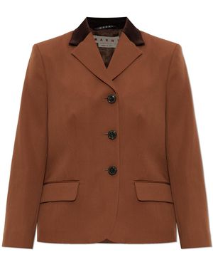 Marni Wool Blazer - Brown