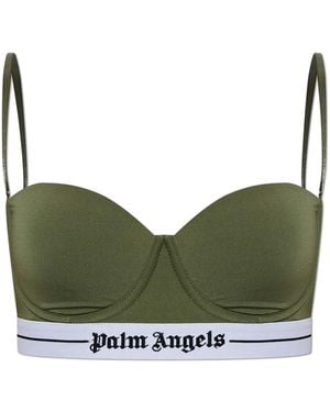 Palm Angels Bra With Detachable Straps - Green