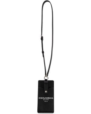 Dolce & Gabbana Iphone Case With Strap - Black