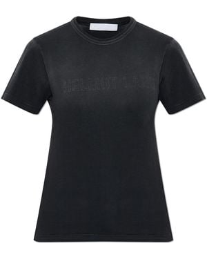Helmut Lang T-Shirt With Logo - Black