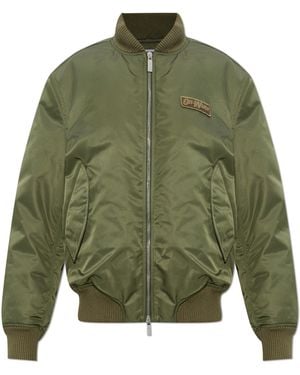 Off-White c/o Virgil Abloh Insulated 'Bomber' Jacket - Green