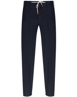 Eleventy Tapered Leg Trousers - Blue