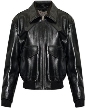 Marni Leather Jacket - Black