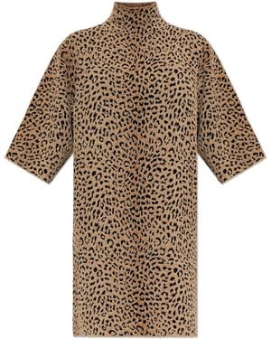 Givenchy Animal Print Dress - Brown