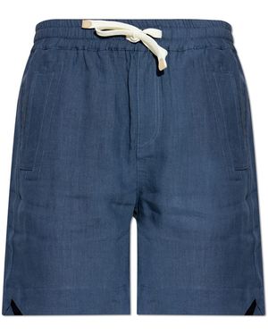 Eleventy Linen Shorts - Blue