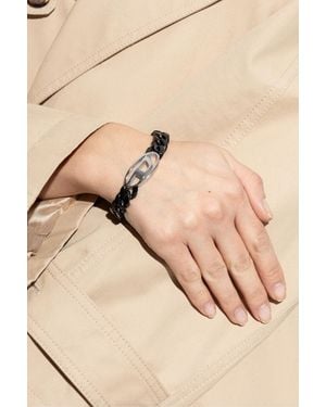 DIESEL Bracelet With Logo - Natural