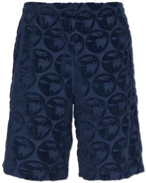 KENZO Shorts With Pockets - Blue