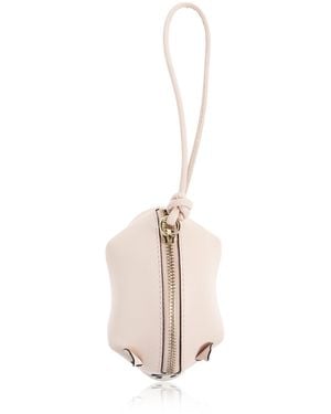 Furla Leather Wristlet Pouch - White