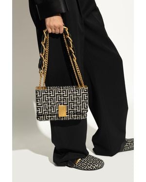 Balmain Shoulder Bag '1945 Soft Small' - Black