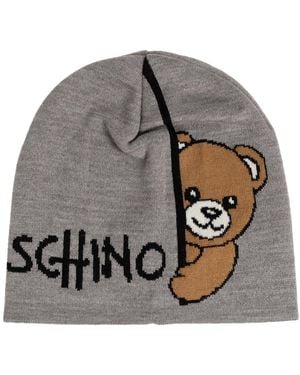 Moschino Cap With Logo - Grey