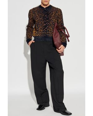 Versace Animal Motif Sweater - Black