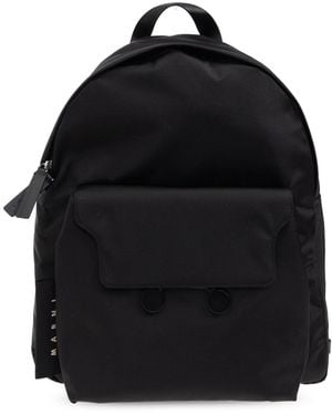 Marni Backpack With Logo - Black